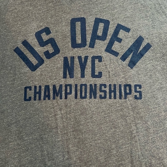 Under Armour Other - US Open Tennis Under Armour Gray Long Sleeve Tee with Blue Print- unisex